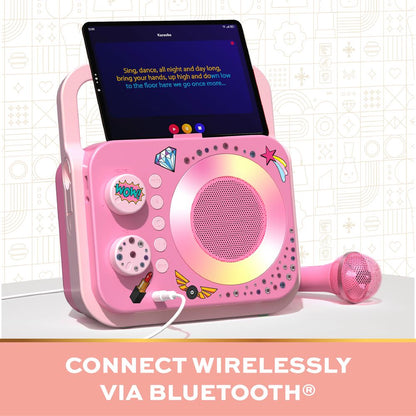 FAO Schwarz - Bluetooth Portable Karaoke Station with Microphone - Music