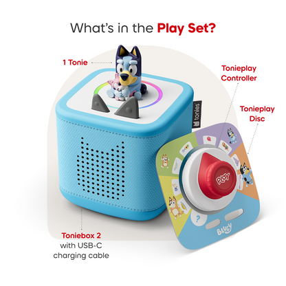 Tonies - Bluey Toniebox 2 Play Set - Sky Blue - Electronics