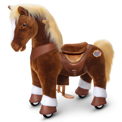 PonyCycle, Inc. - Brown Horse Model Y Ride on Toy - 3-4 Years - Preschool