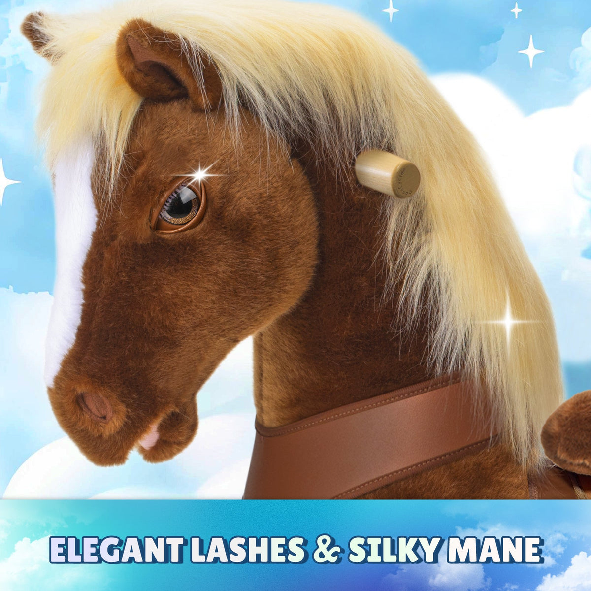 PonyCycle, Inc. - Brown Horse Model Y Ride on Toy - 4-7 Years - Outdoor