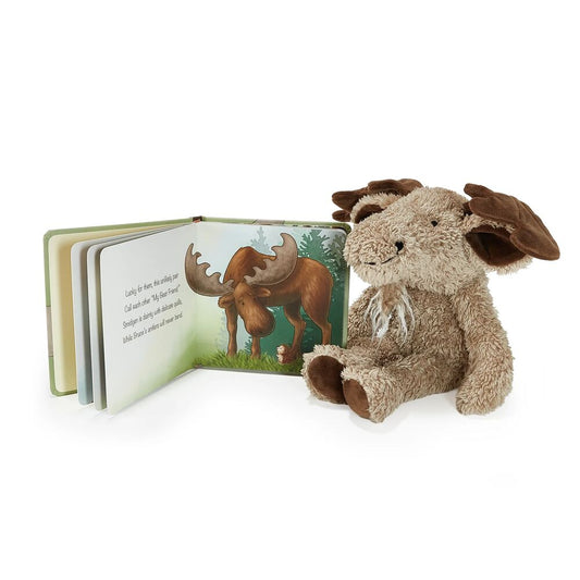 Bunnies By The Bay - Bruce the Moose Plush & A Big Friendship Book Bundle - Infants
