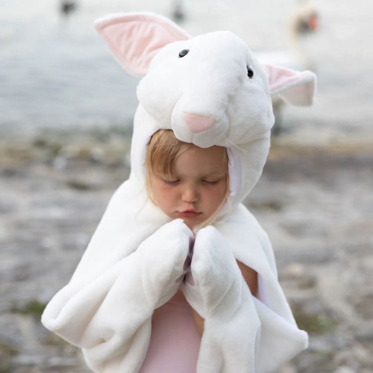 Great Pretenders - Bunny Cuddle Cape - Size 4-6 Years - Dress up
