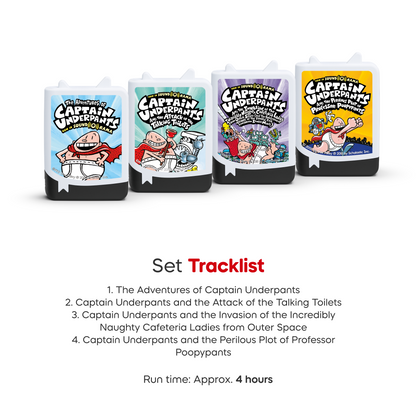Tonies - Captain Underpants Audiobook Tonies - 4 Pack - Electronics