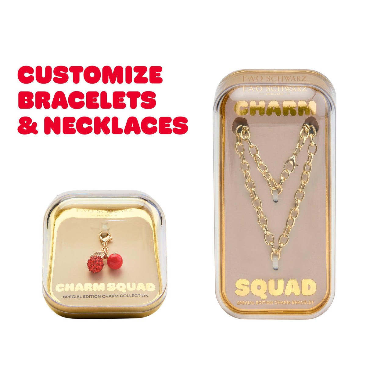 FAO Schwarz - Charm Squad Gold Necklace - Fashion Activity and Roleplay