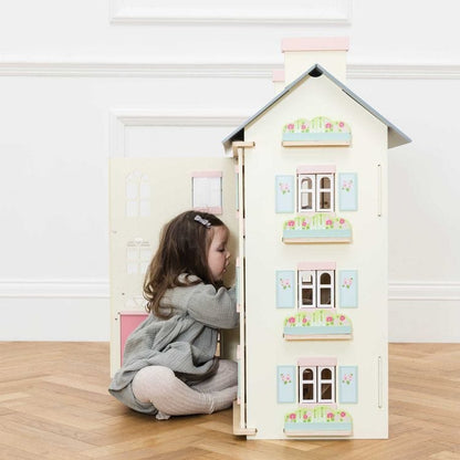 Le Toy Van - Cherry Tree Hall Wooden Dollhouse - Preschool