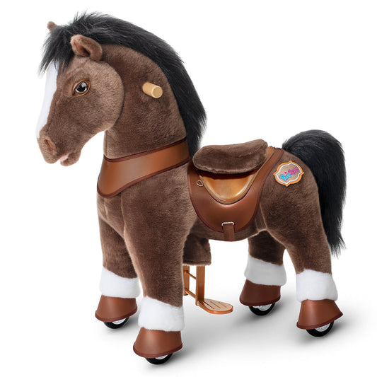 PonyCycle, Inc. - Chocolate Brown Horse Model Y Ride on Toy - 3-4 Years - Outdoor