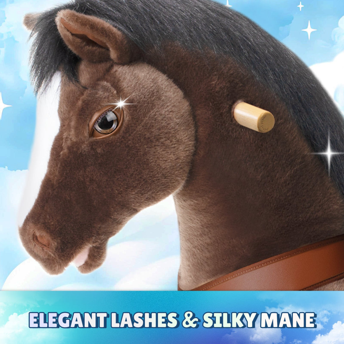 PonyCycle, Inc. - Chocolate Brown Horse Model Y Ride on Toy - 3-4 Years - Outdoor