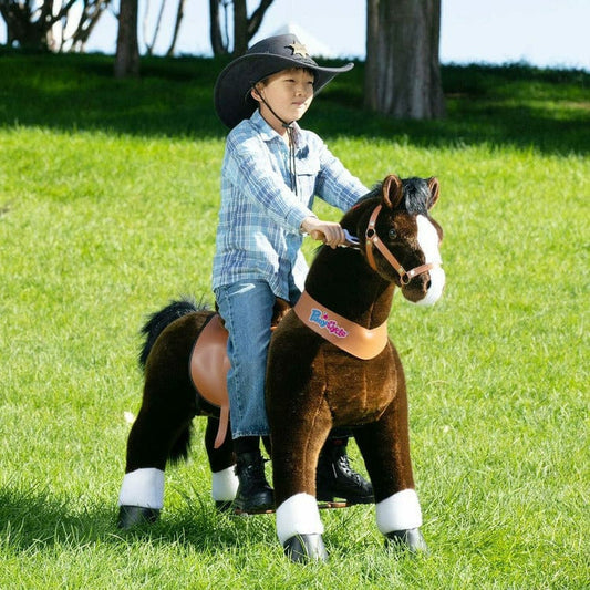 PonyCycle, Inc. - Chocolate Brown Ride-On Horse - 7+ Years - Preschool