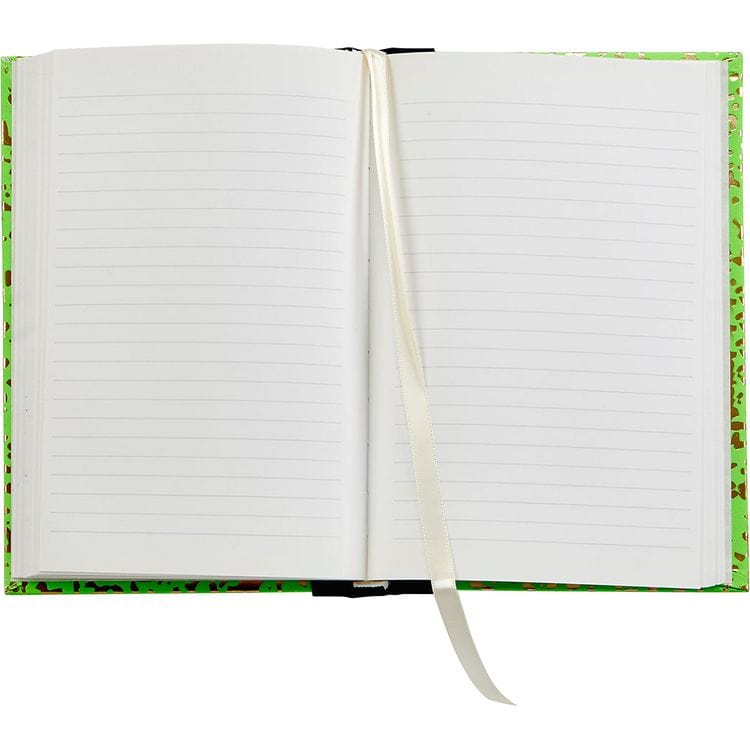 Graphic Image - Composition Notebook in Neon Green/Gold Leather - Books