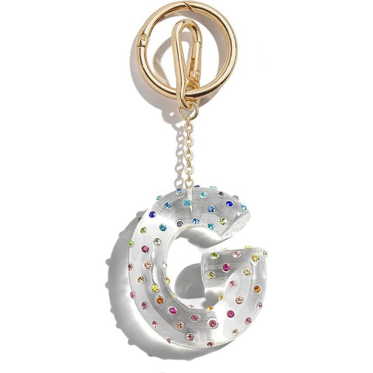 Minibar by BaubleBar - Confetti Initial Bag Charm - G - Trend Accessories