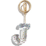 Minibar by BaubleBar - Confetti Initial Bag Charm - J - Trend Accessories