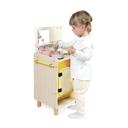 Janod - Cottage Chic Compact Cooker Kitchen - Preschool