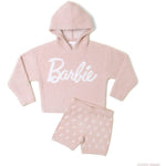 Barefoot Dreams - CozyChic Ultra Lite® Barbie™ Monogram Biker Short - Size 12-14 - World of Barbie