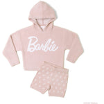 Barefoot Dreams - CozyChic Ultra Lite® Barbie™ Monogram Biker Short - Size 8-10 - World of Barbie