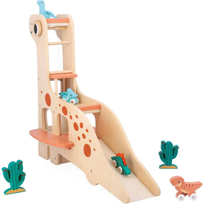 Janod - Dinosaur Garage Playset - Preschool