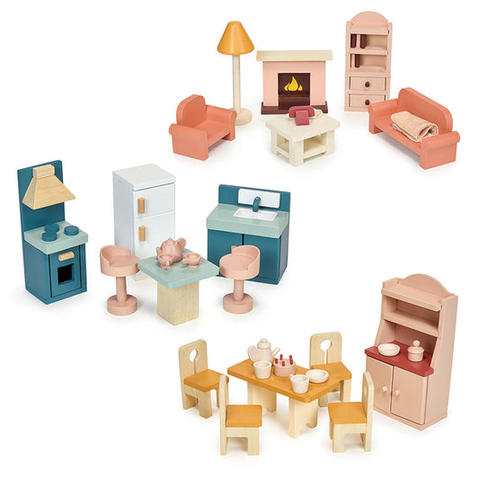 Mentari - Dollhouse Downstairs Furniture Bundle - Dolls