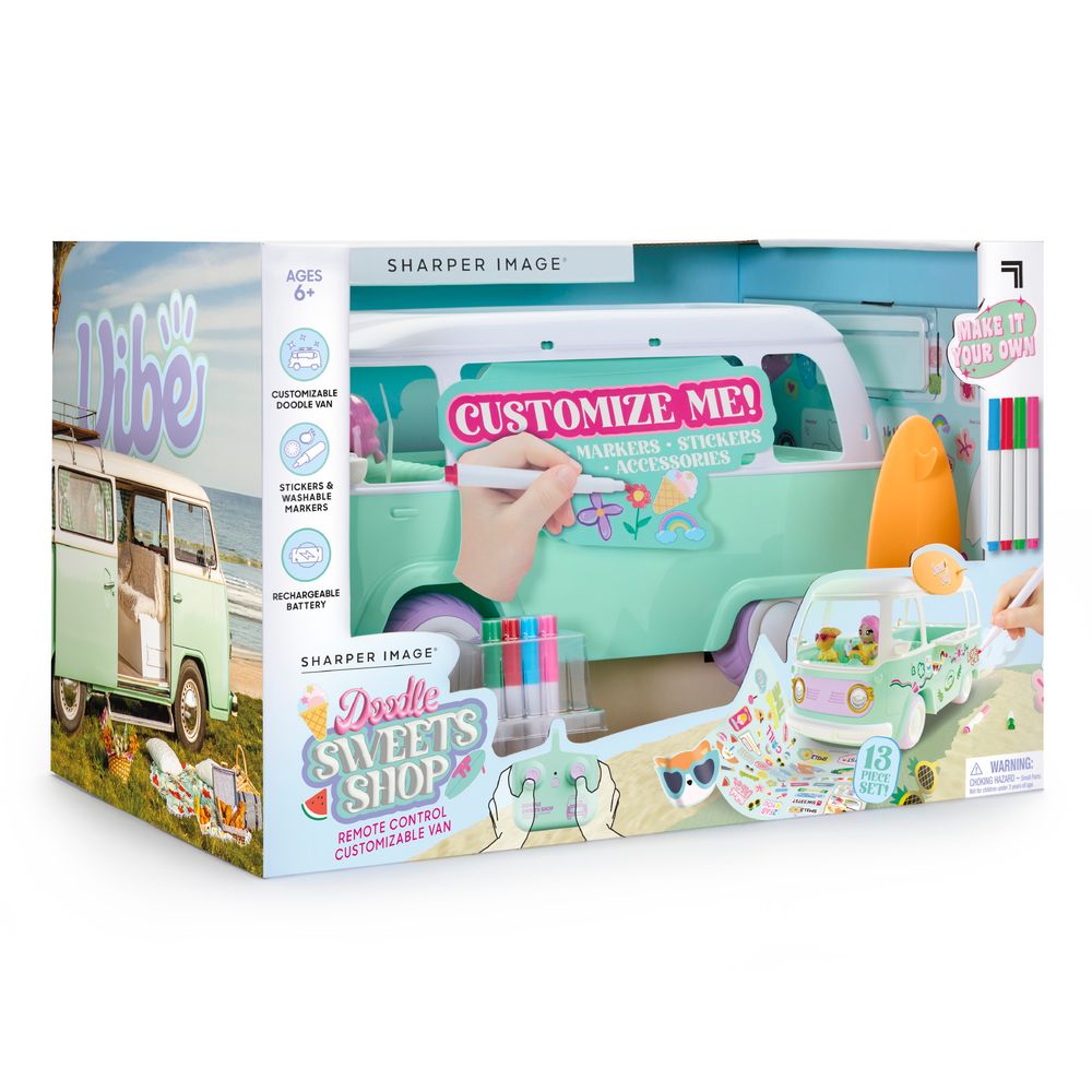 Sharper Image - Doodle Sweets Shop Customizable RC Van - Vehicles