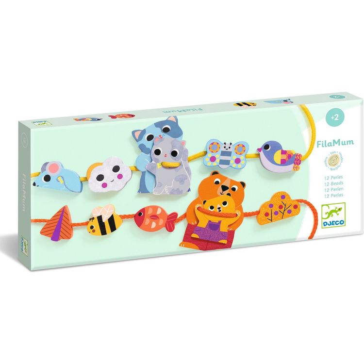 Djeco - EL: FilaMum Threading Activity Toy - Preschool