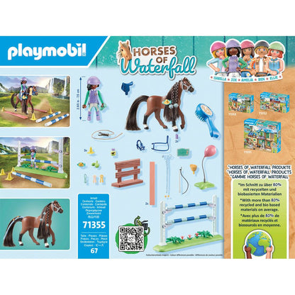 Playmobil - Equestrian Jumping Arena with Zoe and Blaze Playset - Preschool