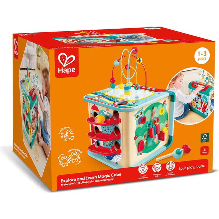 Hape - Explore & Learn Magic Cube - Infants