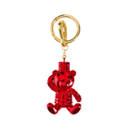 FAO Schwarz - FAO Chrome Bear Keychain - Red - Souvenirs
