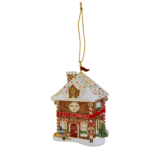 FAO Schwarz - FAO Gingerbread House Ornament - Holiday