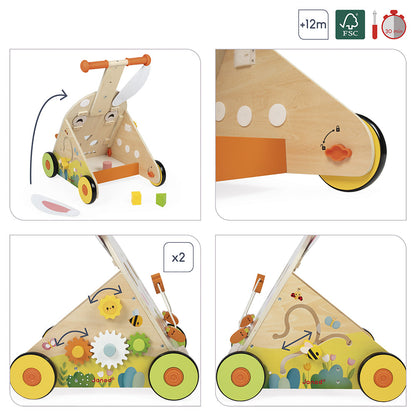 Janod - Farm Multi-Activity Baby Walker - Infants