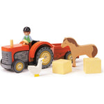 Tender Leaf Toys - Farmyard Tractor Toy - Preschool