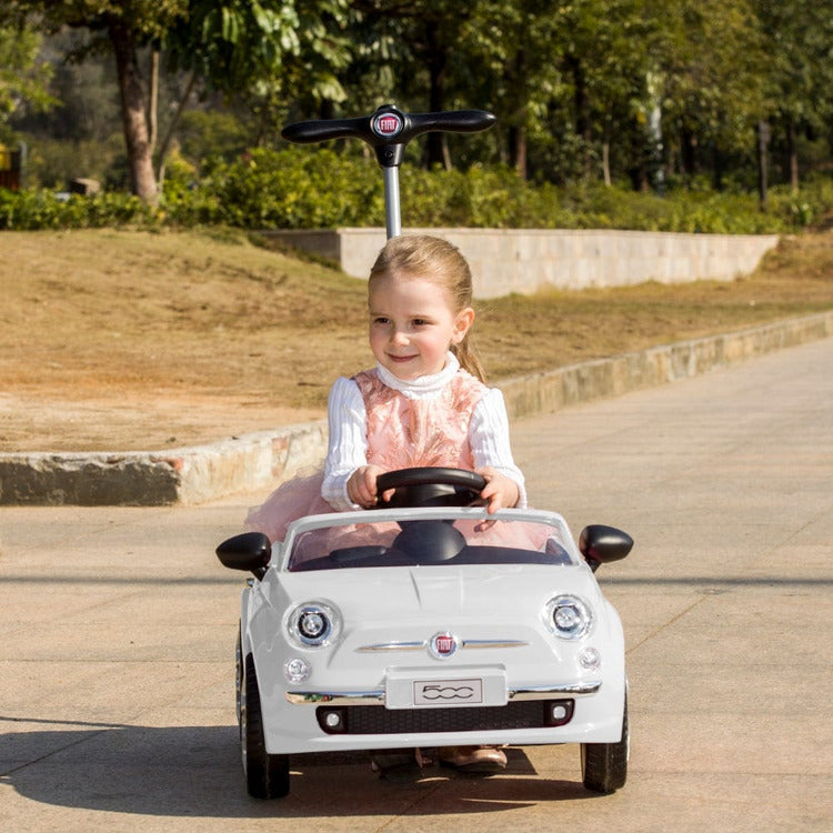 Best Ride on Cars - Fiat Push Car - White - Outdoor