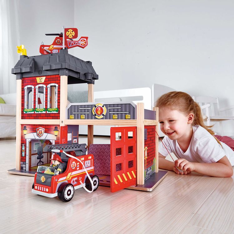 Hape - Fire Station Playset - Preschool