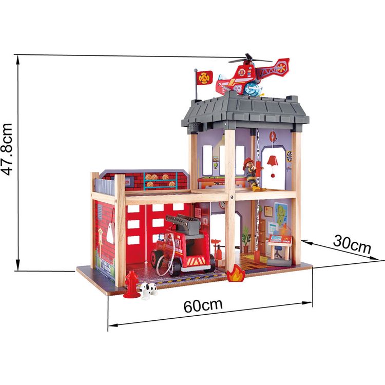 Hape - Fire Station Playset - Preschool