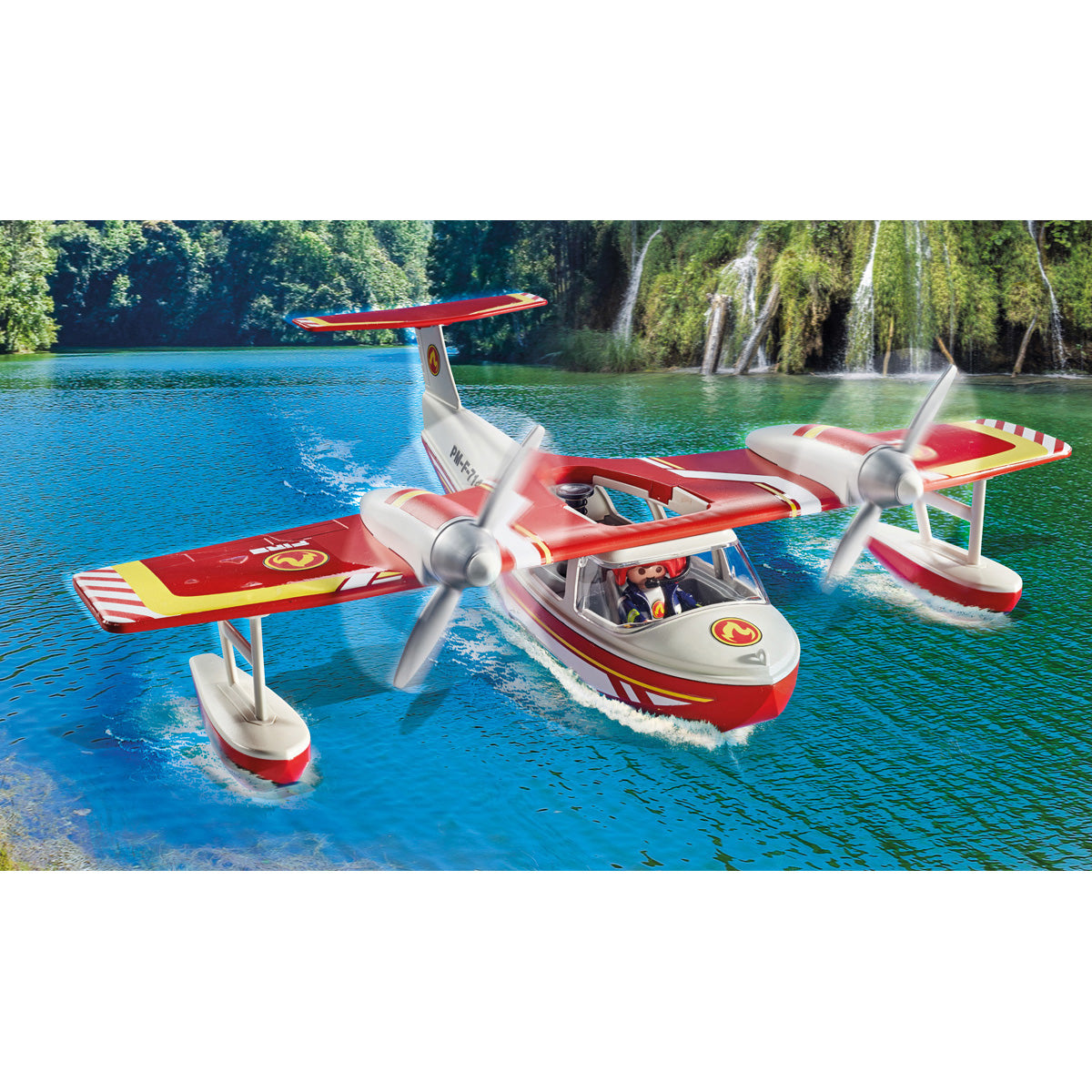 Playmobil - Firefighting Seaplane Playset - Preschool