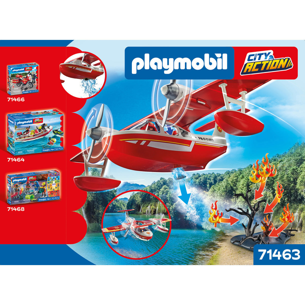 Playmobil - Firefighting Seaplane Playset - Preschool