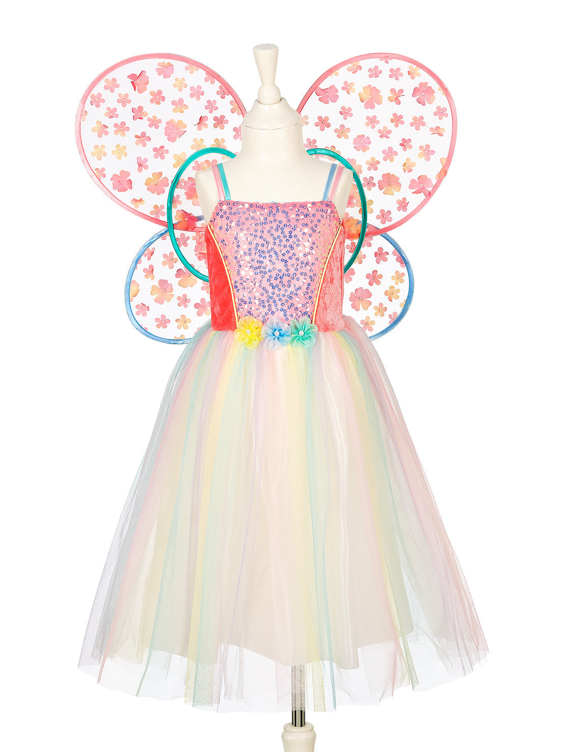 Souza - Flora Dress & Wings Set (Green) - 3-4 Years - Dress up