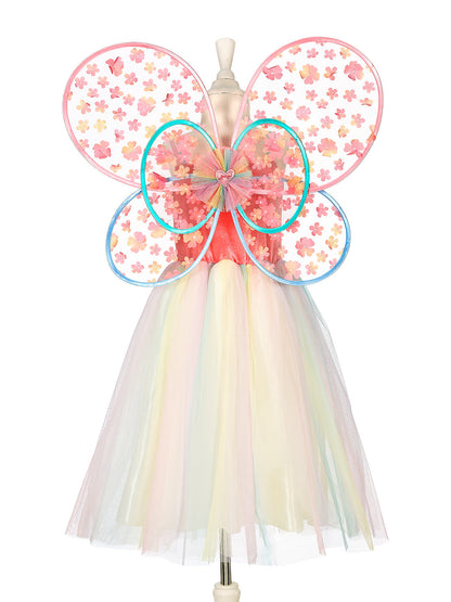 Souza - Flora Dress & Wings Set (Green) - 8-10 Years - Dress up