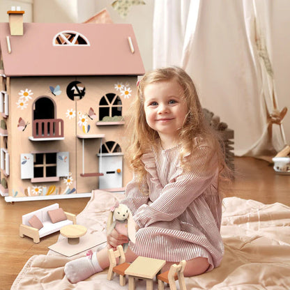 Speedy Monkey - Flowers Cottage Dollhouse - Dolls