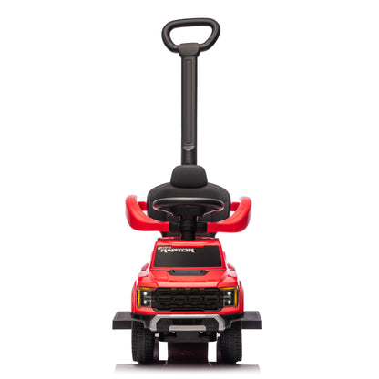 Freddo - Ford Raptor 3-in-1 Push Ride On Toy Car - Red - Outdoor