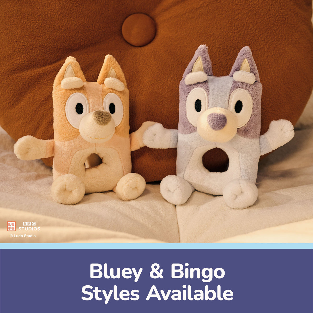 Gund - GUND Bluey Plush Ring Rattle - 6” - World Of Bluey