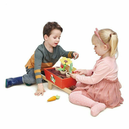 Tender Leaf Toys - Garden Wheelbarrow Set - Preschool