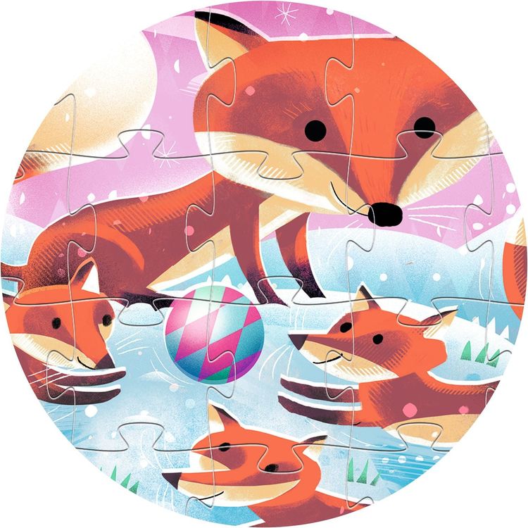 Djeco - Ginger Little Fox 24 Piece Silhouette Jigsaw Puzzle - Puzzles
