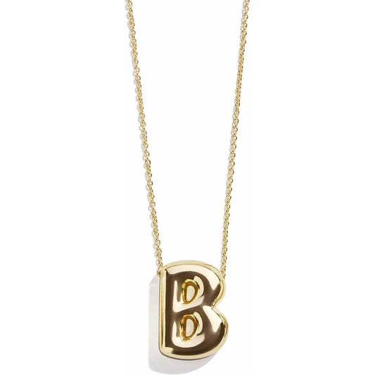 Minibar by BaubleBar - Gold Bubble Initial Necklace - B - Trend Accessories