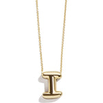 Minibar by BaubleBar - Gold Bubble Initial Necklace - I - Trend Accessories