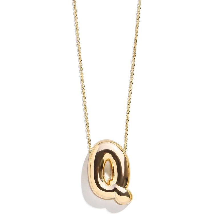 Minibar by BaubleBar - Gold Bubble Initial Necklace - Q - Trend Accessories