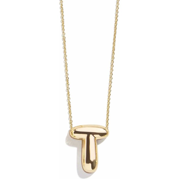 Minibar by BaubleBar - Gold Bubble Initial Necklace - T - Trend Accessories