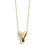 Minibar by BaubleBar - Gold Bubble Initial Necklace - Y - Trend Accessories