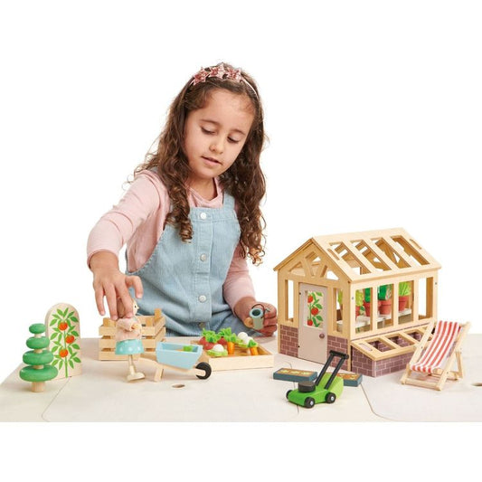 Tender Leaf Toys - Greenhouse and Garden Set - Preschool