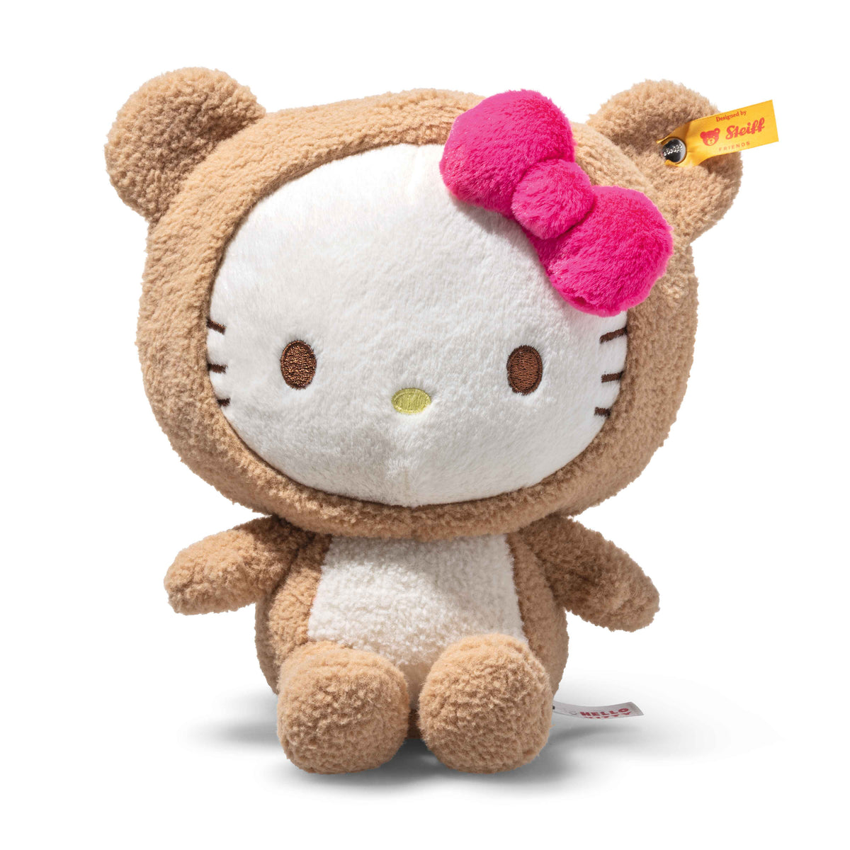 Steiff North America, Inc. - Hello Kitty Plush in Teddy Bear Costume - Plush