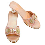 Souza - High-Heel Clarisse Slipper (Gold Peach) - Size 12-13 - Dress up