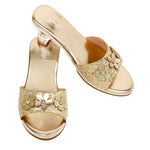 Souza - High-Heel Ellina Slipper (Gold) - Size 8-9 - Dress up