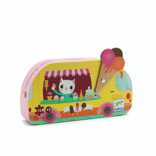 Djeco - Ice Cream Truck Mini Jigsaw Puzzle - Puzzles